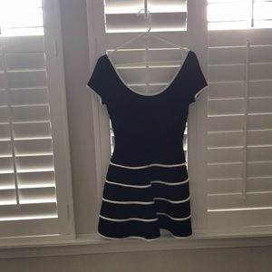 Scoop neck mini dress